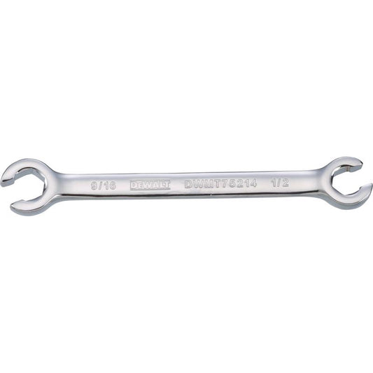 DeWalt 1/2 in. X 9/16 in. SAE Flare Nut Wrench 1 pc