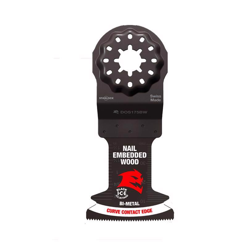 Diablo Demo Demon 1-3/4 in. W Bi-Metal Curved Oscillating Blade Nail-Embedded Wood 10 pk