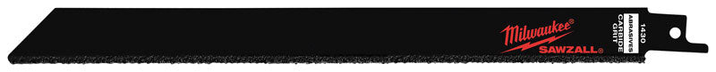 Milwaukee SAWZALL 9 in. Carbide Grit Reciprocating Saw Blade 3 pk