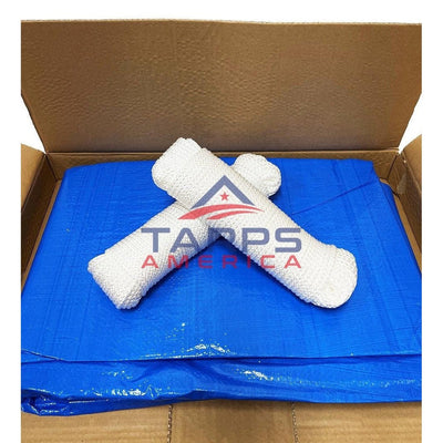 20'x 25' FEMA-Spec Blue Self Help Fire Retardant Disaster Tarp Kit (Complies with 2022 FEMA Specifications)
