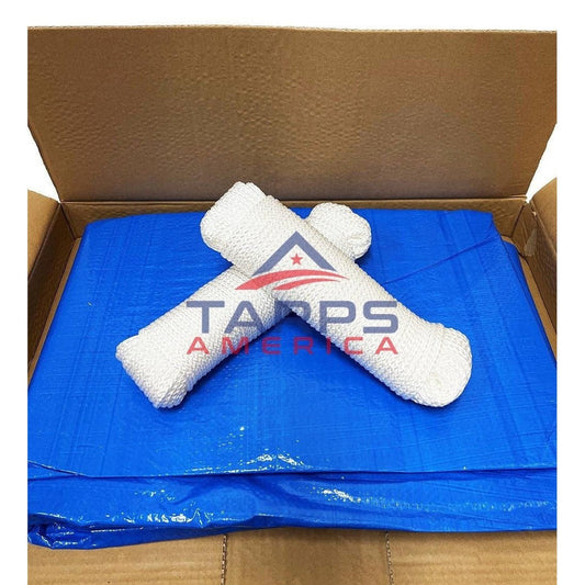 20'x 25' FEMA-Spec Blue Self Help Fire Retardant Disaster Tarp Kit (Complies with 2022 FEMA Specifications)