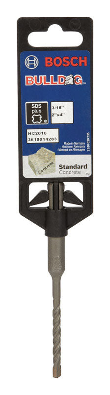 Bosch Bulldog 3/16 in. X 4 in. L Steel SDS-plus Rotary Hammer Bit SDS-Plus Shank 1 pc