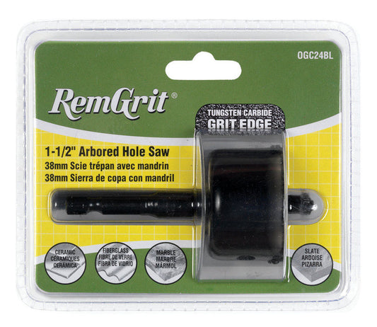 Disston RemGrit 1-1/2 in. Carbide Grit 7/8 in. L X 1/4 in. D Hole Saw