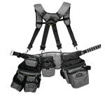 McGuire-Nicholas 30 pocket Ballistic Nylon Foam Suspension Rig 3.5 in. L X 16 in. H Gray 53 in.
