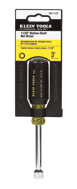 Klein Tools 11/32 in. Hollow Shaft Nut Driver 6-3/4 in. L 1 pc