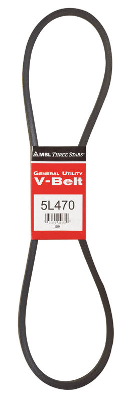 Mitsuboshi FHP General Utility V-Belt 0.63 in. W X 47 in. L For Fractional Horsepower Motors
