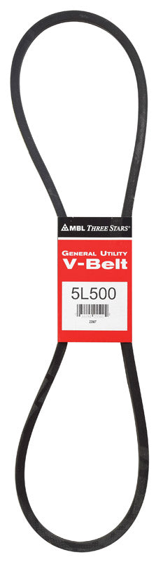 Mitsuboshi FHP General Utility V-Belt 0.63 in. W X 50 in. L For Fractional Horsepower Motors