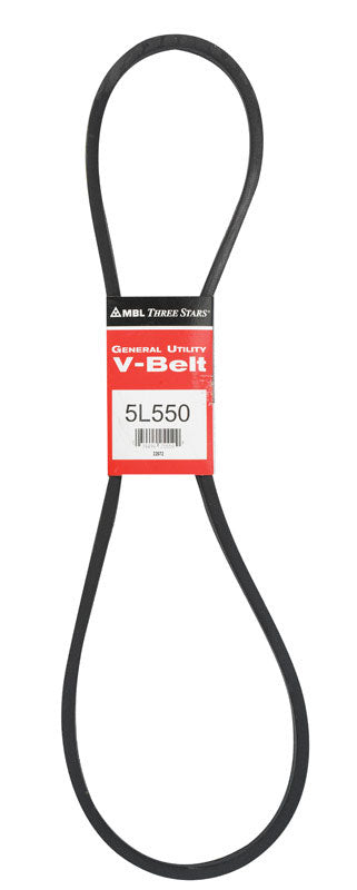 Mitsuboshi FHP General Utility V-Belt 0.63 in. W X 55 in. L For Fractional Horsepower Motors