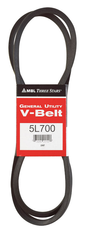 Mitsuboshi FHP General Utility V-Belt 0.63 in. W X 70 in. L For Fractional Horsepower Motors