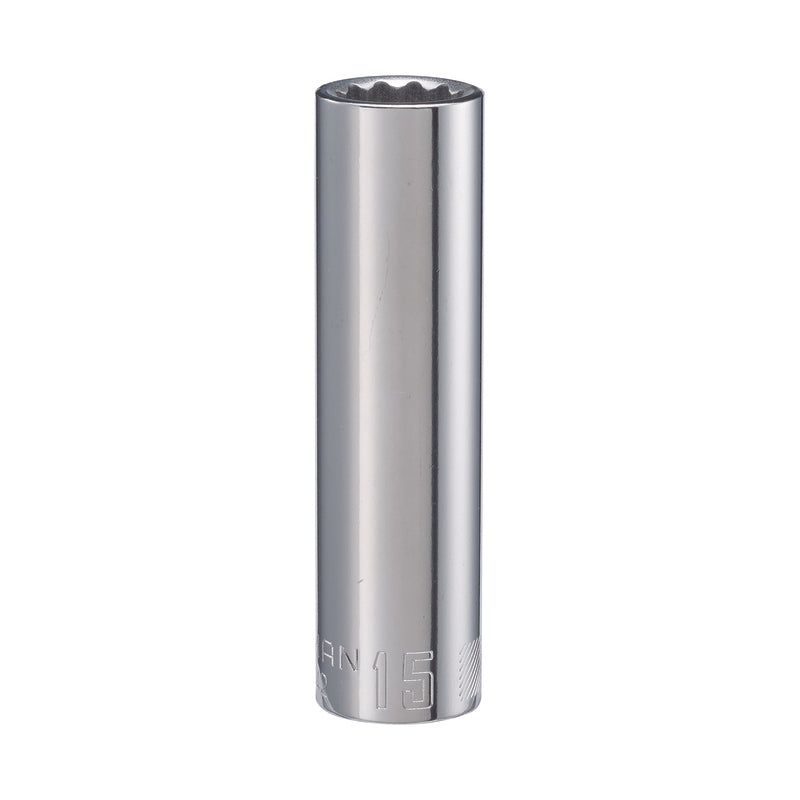 Craftsman 15 mm X 1/2 in. drive Metric 12 Point Deep Deep Socket 1 pc