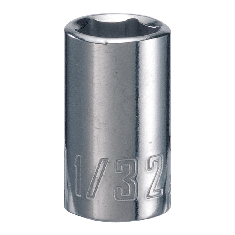 Craftsman 11/32 in. X 1/4 in. drive SAE 6 Point Standard Shallow Socket 1 pc