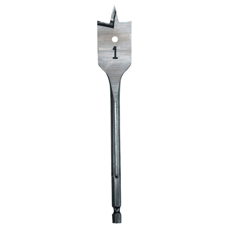 Milwaukee 9/16 in. X 6 in. L Heat-Treated Steel Flat Boring Drill Bit Quick-Change Hex Shank 1 pc