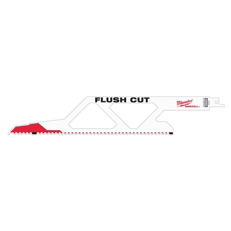 Milwaukee SawZall 12 in. Bi-Metal Flush Cutting Reciprocating Saw Blade 5 TPI 1 pk
