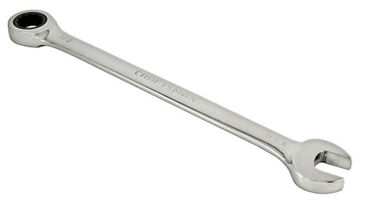Craftsman 1/2 in. 12 Point SAE Ratcheting Wrench 6.4 in. L 1 pc