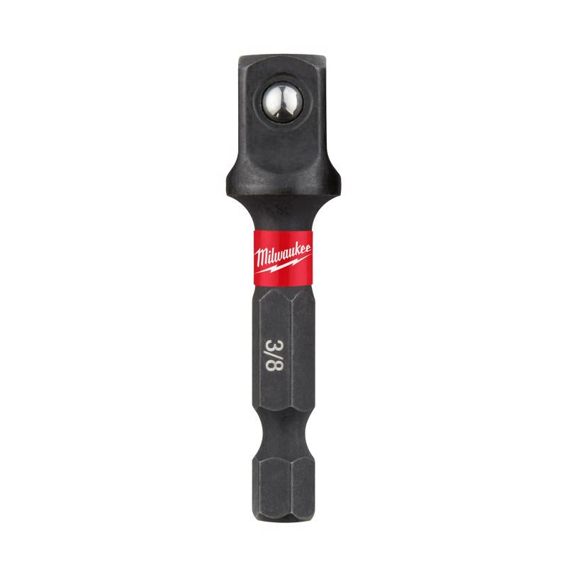 Milwaukee Shockwave Square 3/8 in. X 2 in. L Socket Adapter Steel 1 pc