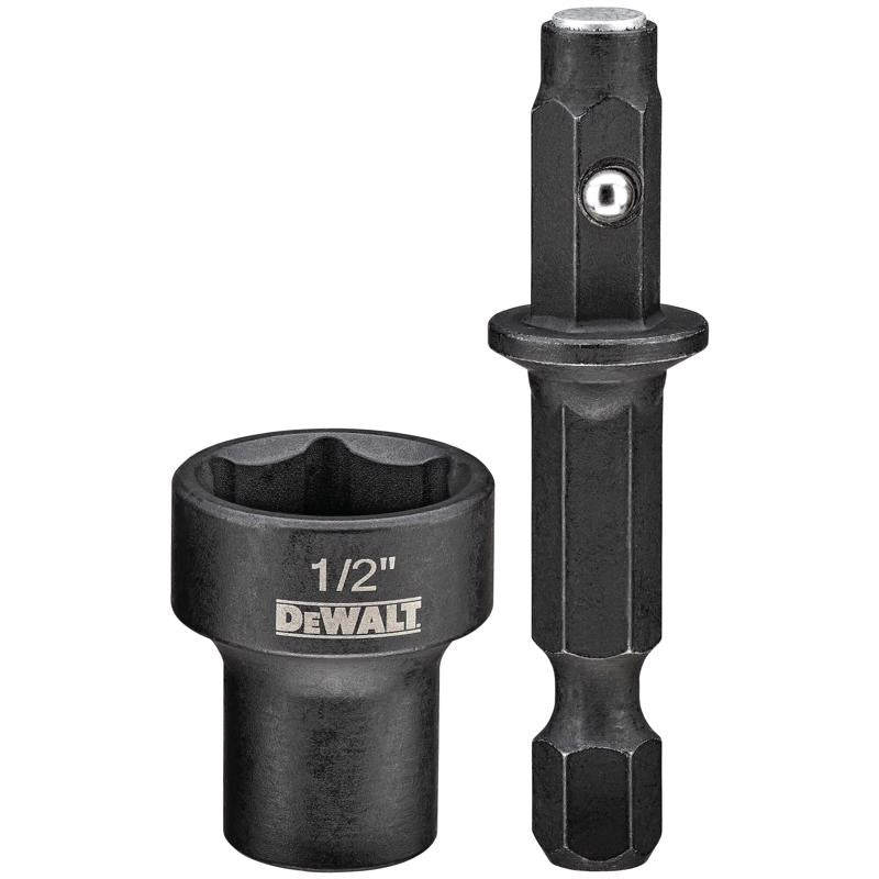 DeWalt Impact Ready 1/2 in. X 2-9/16 in. L Black Oxide Nut Driver 1 pc