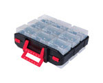 Ace 4 in. W X 4 in. H Storage Organizer Plastic 18 compartments Black