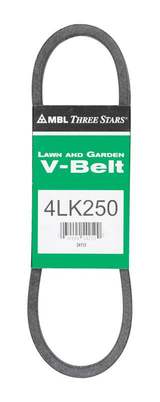 Mitsuboshi Super KB Standard V-Belt 0.5 in. W X 25 in. L For Riding Mowers