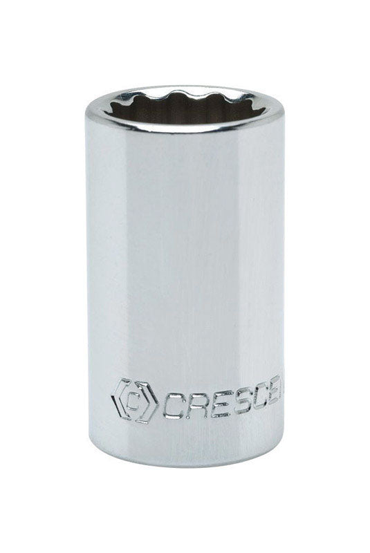 Crescent 7/16 in. X 1/2 in. drive SAE 12 Point Standard Socket 1 pc
