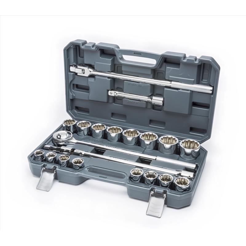 Crescent 3/4 in. X 3/4 in. drive SAE 12 Point Mechanic's Tool Set 21 pc