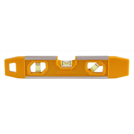 Johnson 9 in. Aluminum Magnetic Torpedo Level 3 vial