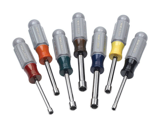 Craftsman Multi Size in. Metric Nut Driver Set 2.9 in. L 7 pc
