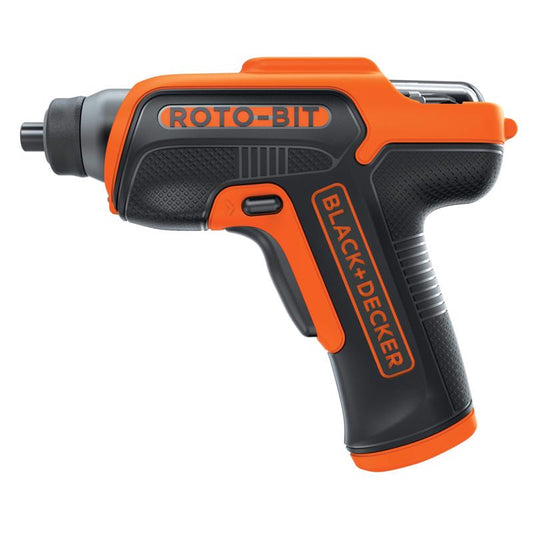 Black+Decker 4V Roto-Bit Cordless Rechargeable Screwdriver Kit (Battery & Charger)