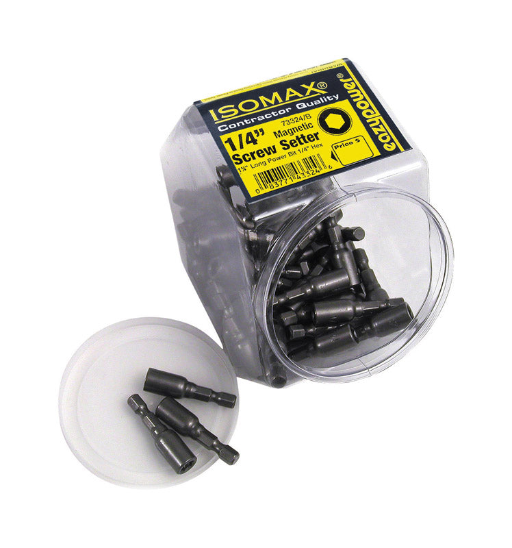 Eazypower Isomax 1/4 in. X 1-5/8 in. L Nut Setter Power Bit Steel 50 pc