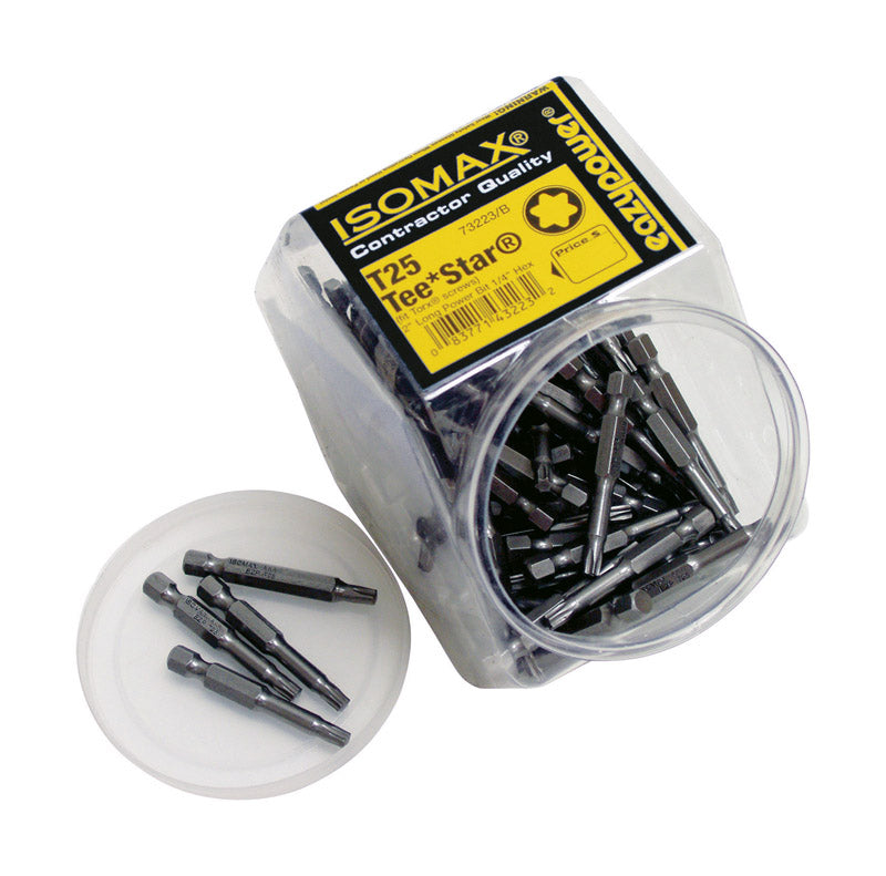 Eazypower Isomax Torx T25 X 2 in. L Tee Star Impact Power Bit Steel 50 pk