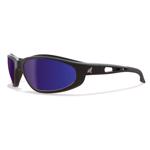 Edge Eyewear Dakura Polarized Safety Glasses Blue Mirror Lens Black Frame 1 pk