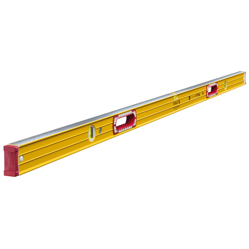 STABILA 72 in. Aluminum Type 196 Heavy Duty Level 3 vial