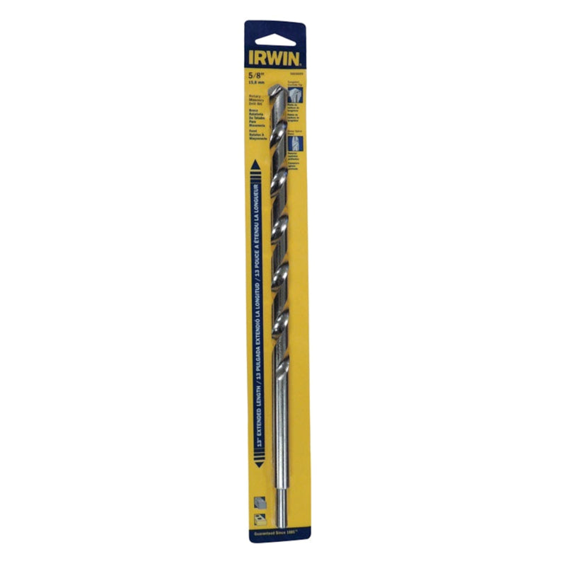 Irwin 5/8 in. X 13 in. L Tungsten Carbide Tipped Rotary Drill Bit Straight Shank 1 pk