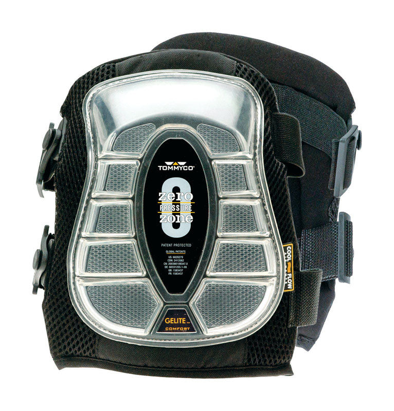 Tommyco GELite 6 in. L X 3.5 in. W Gel Knee Pads Black