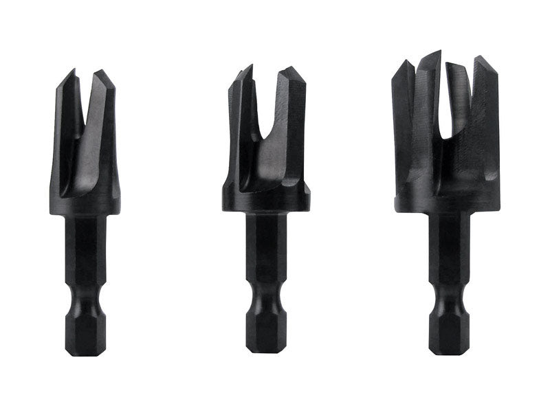 Make it Snappy Steel Tapered Plug Cutter Set Hex 3 pc