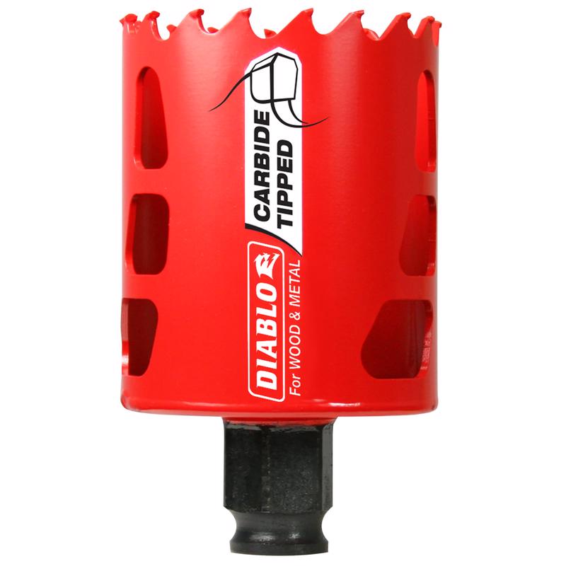 Diablo Snap-Lock Plus 2-1/8 in. Carbide Tipped 2-3/8 in. L X 3/8 in. D Hole Saw