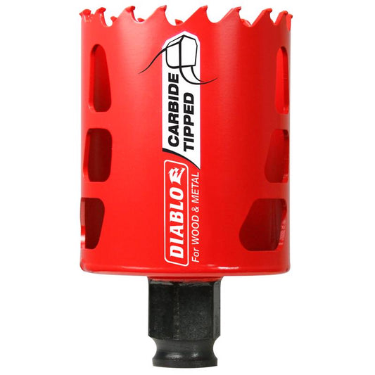 Diablo Snap-Lock Plus 2-1/8 in. Carbide Tipped 2-3/8 in. L X 3/8 in. D Hole Saw