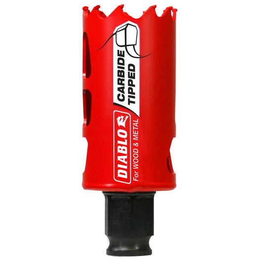 Diablo Snap-Lock Plus 1-3/8 in. Carbide Tipped 2-3/8 in. L X 3/8 in. D Hole Saw