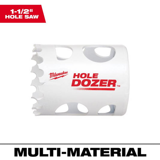 Milwaukee Hole Dozer 1-1/2 in. Bi-Metal 1.9 in. L X 1/4 in. D Hole Saw