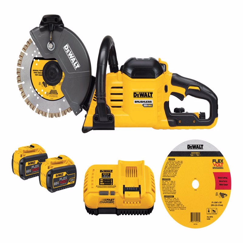 DeWalt 60V MAX 9 in. Cordless Brushless Cut-Off Saw Kit (Battery & Charger)
