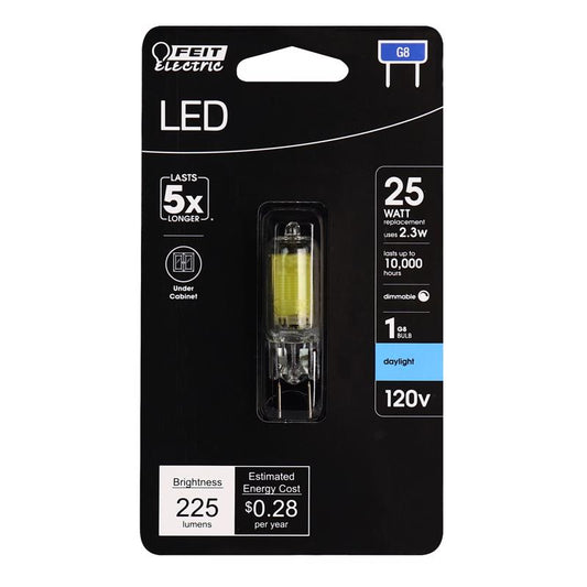Feit T4 G8 LED Bulb Daylight 25 Watt Equivalence 1 pk