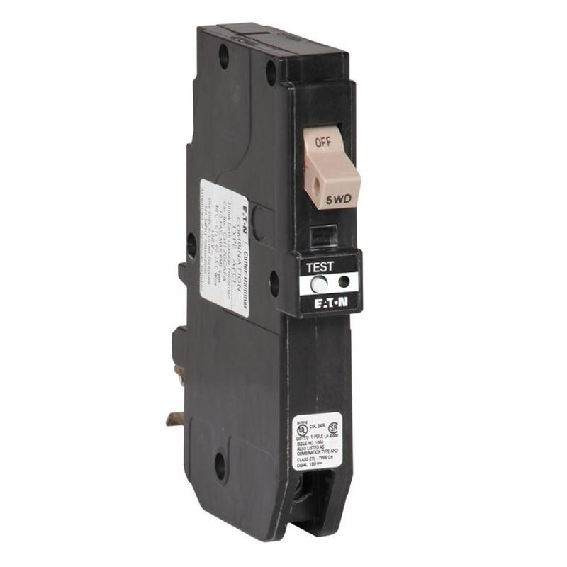 Eaton 20 amps Arc Fault/Ground Fault Single Pole Circuit Breaker