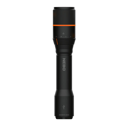 NEBO Davinci 2000 lm Black LED Rechargeable Flashlight 18650 Battery
