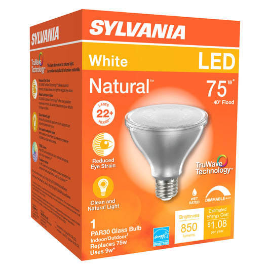 Sylvania Natural PAR30 E26 (Medium) LED Bulb White 75 Watt Equivalence 1 pk