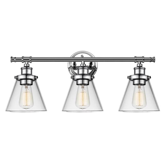 Globe Electric Parker 3-Light Chrome Wall Sconce