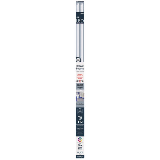 Feit Linear T8 Cool White 48 in. G13 Linear LED Bulb 32 Watt Equivalence 2 pk