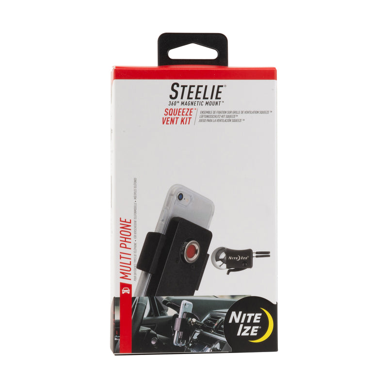 Nite Ize  Steelie  Black/Gray  Squeeze Vent Kit