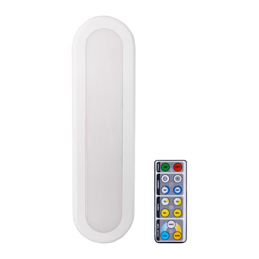 Westek 12.0 in. L White Battery Powered LED Light Bar w/Remote 150 lm