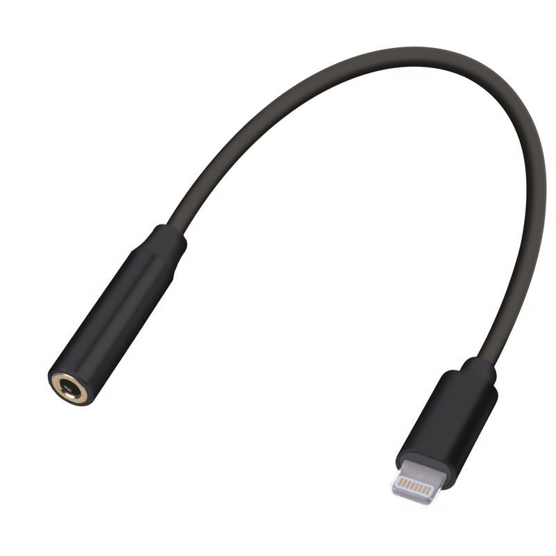 Fabcordz Black Adapter Lightning Audio Adapter For Universal