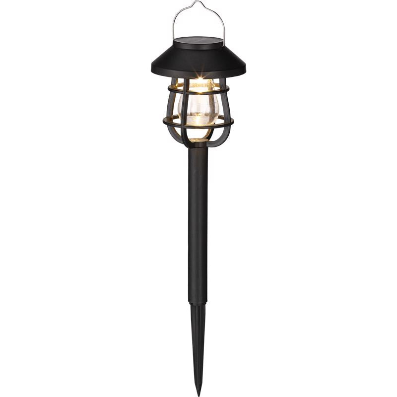 Living Accents Black Solar Powered 0.06 W LED Pathway Light 1 pk
