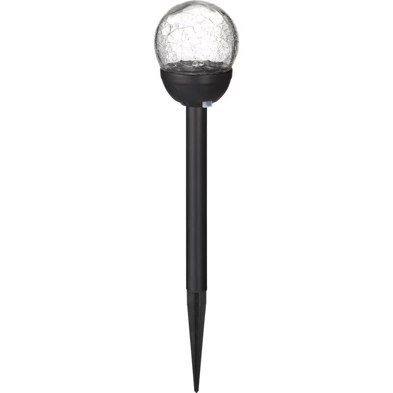 Living Accents Black Solar Powered 0.06 W LED Pathway Light 1 pk